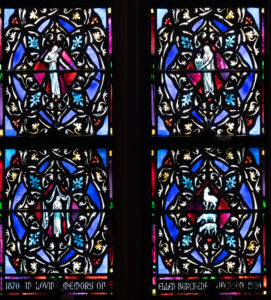 Stained glass windows in Christ Church Glendale near Cincinnati